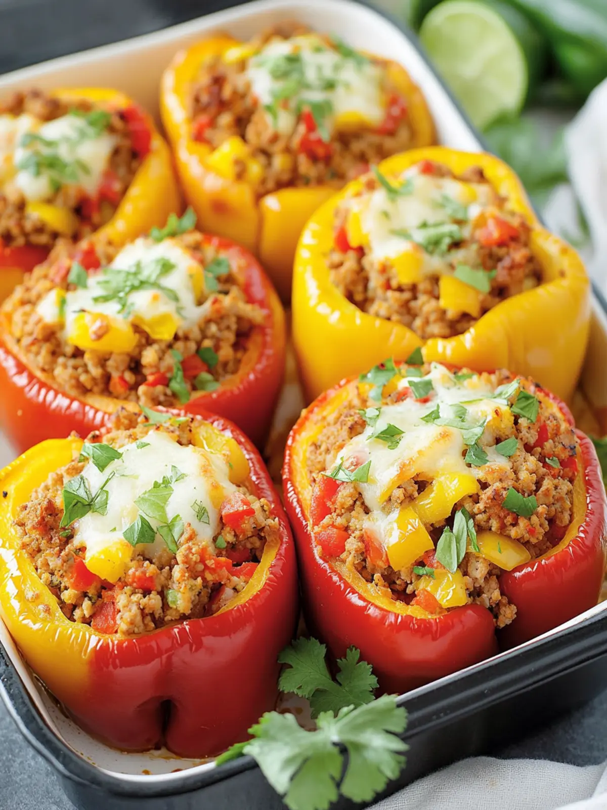Delicious Ground Turkey Stuffed Peppers for a Family Feast 2 Ground Turkey Stuffed Peppers