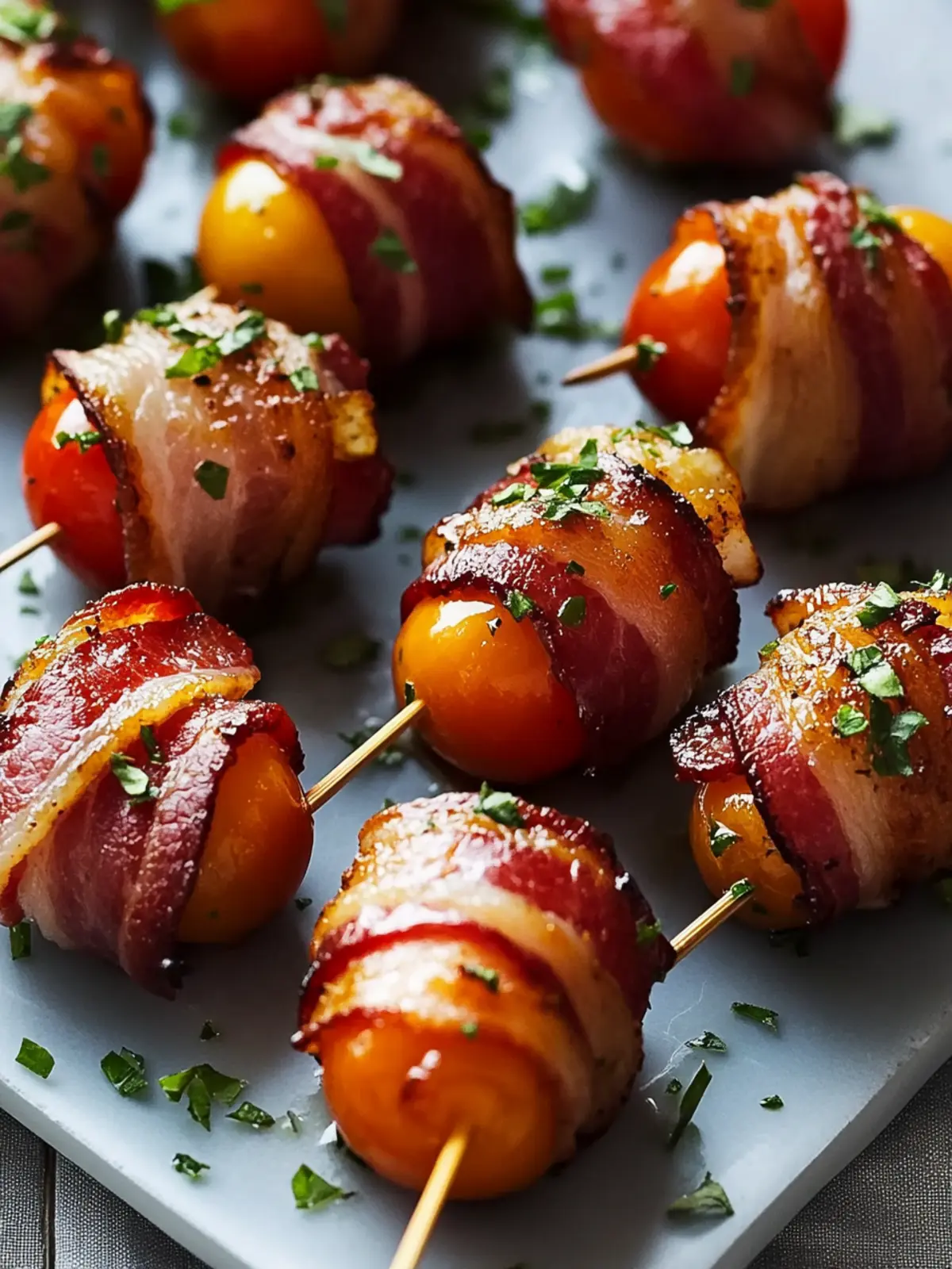 Savory Bacon Wrapped Stuffed Peppadews for Parties and More 3 Bacon Wrapped Stuffed Peppadews