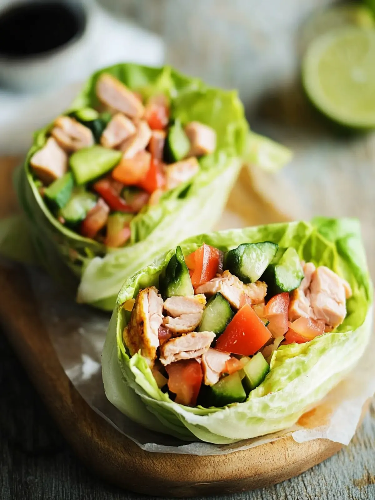 Savory Turkey Club Lettuce Wraps for a Fresh Twist 2 Turkey Club Lettuce Wrap