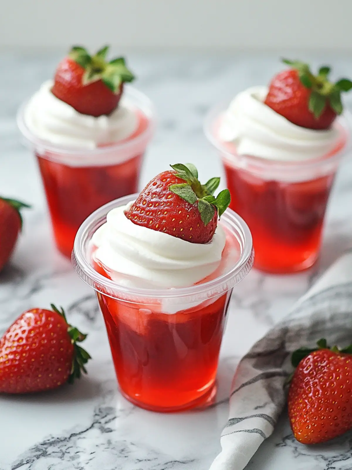 Strawberry Jello Parfaits: A Refreshing No-Bake Delight 2 Strawberry Jello Parfaits