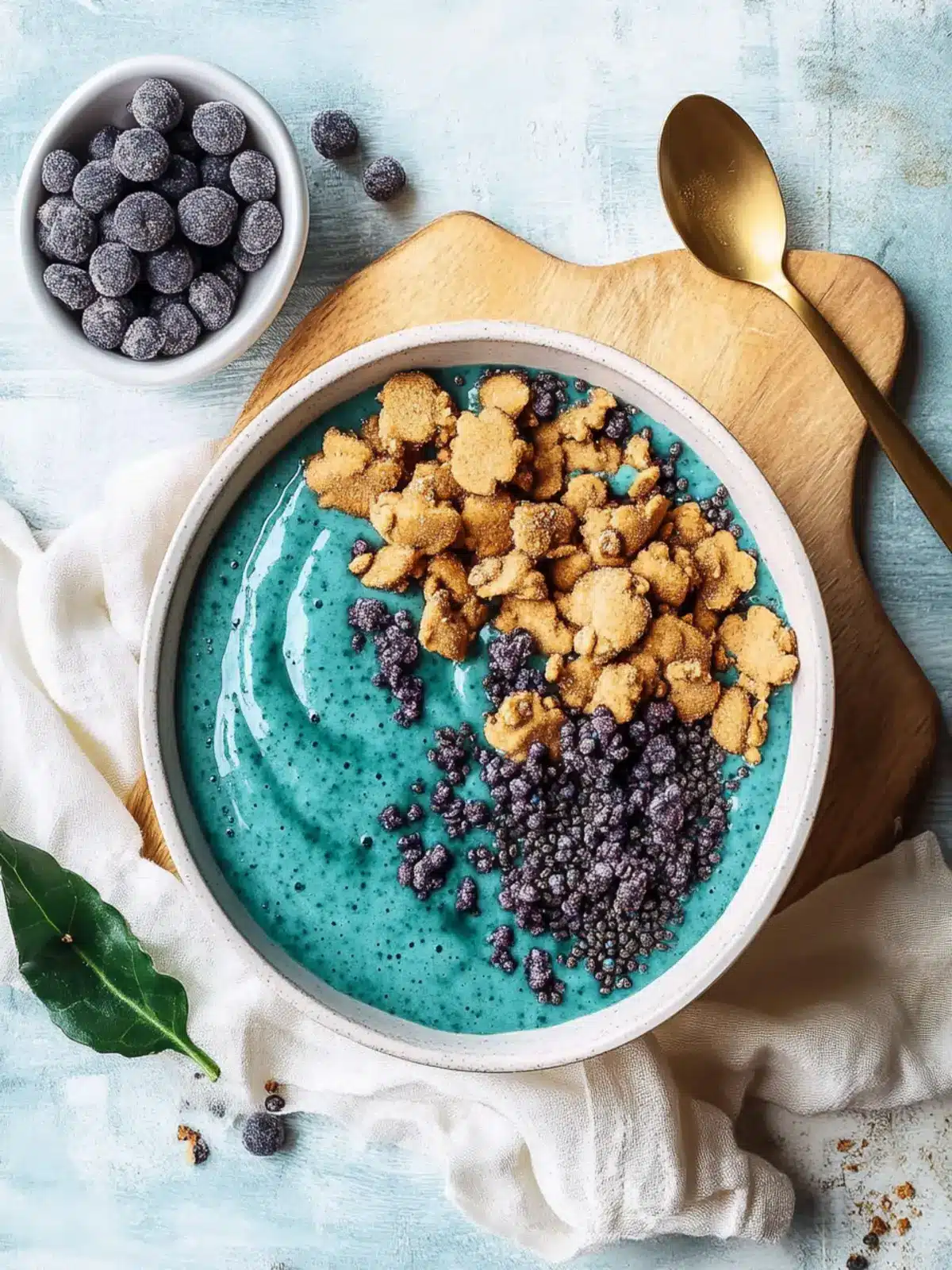 Cookie Monster Blue Spirulina Smoothie Bowl for a Fun Breakfast 3 Cookie Monster Blue Spirulina Smoothie Bowl