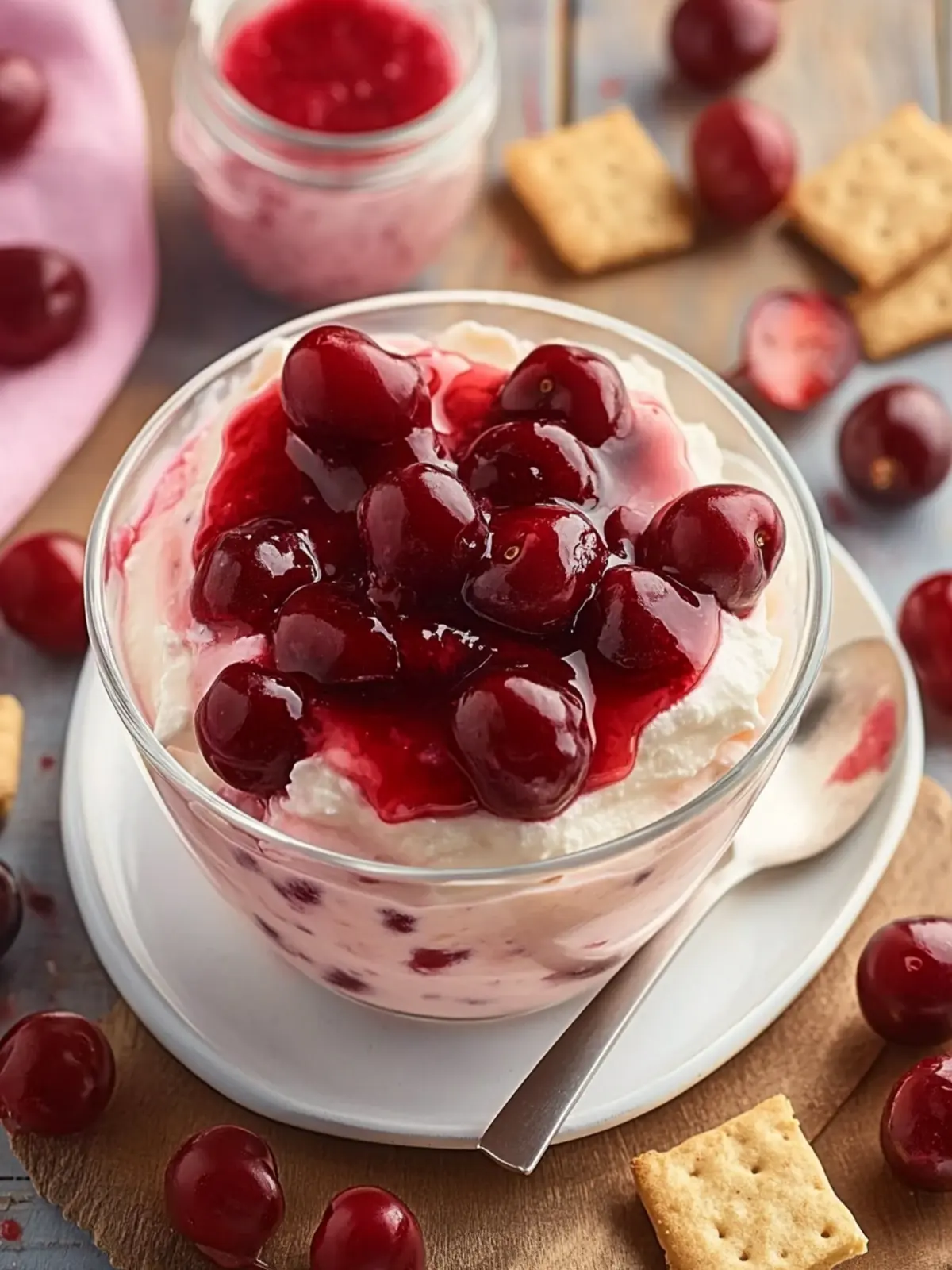 No-Bake Cherry Cheesecake Dip That Everyone Will Love 2 No-Bake Cherry Cheesecake Dip