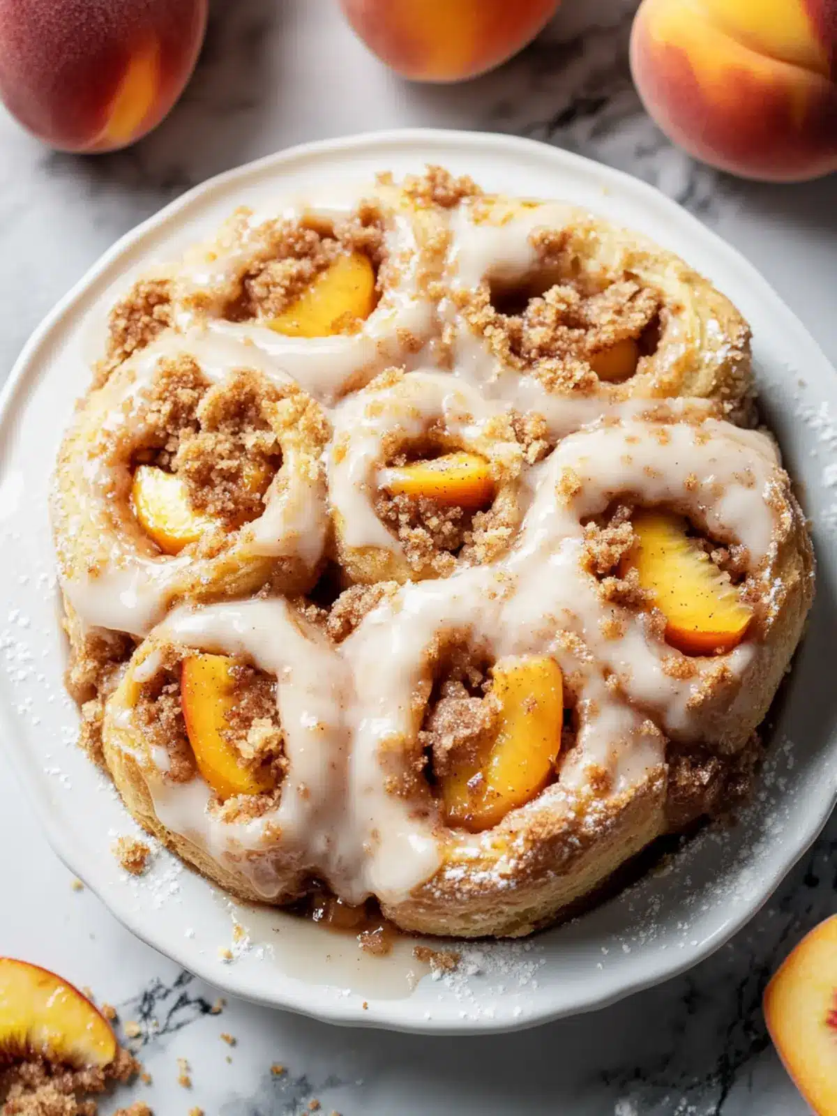 Peach Cobbler Cinnamon Rolls: A Southern Breakfast Delight 3 Peach Cobbler Cinnamon Rolls