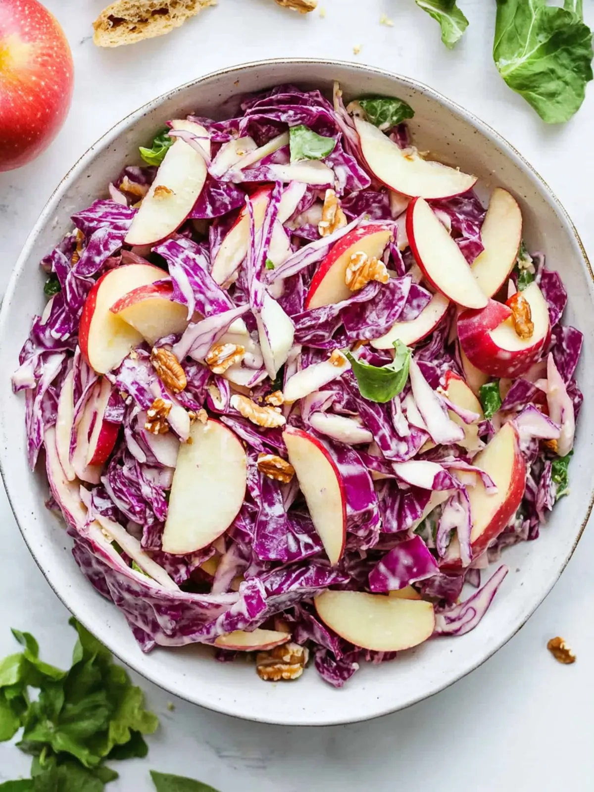 Crispy Cabbage Apple Salad for a Refreshing Crunchy Twist 2 Cabbage Apple Salad