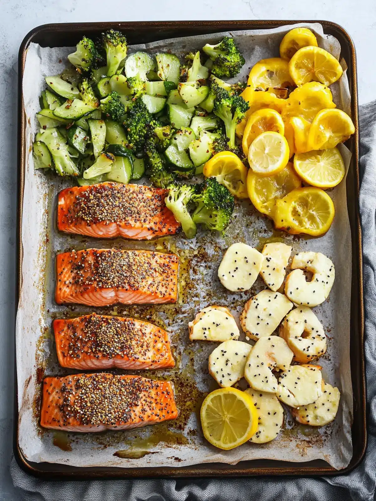 Everything Bagel Sheet Pan Salmon: Quick & Healthy Delight 2 Everything Bagel Sheet Pan Salmon