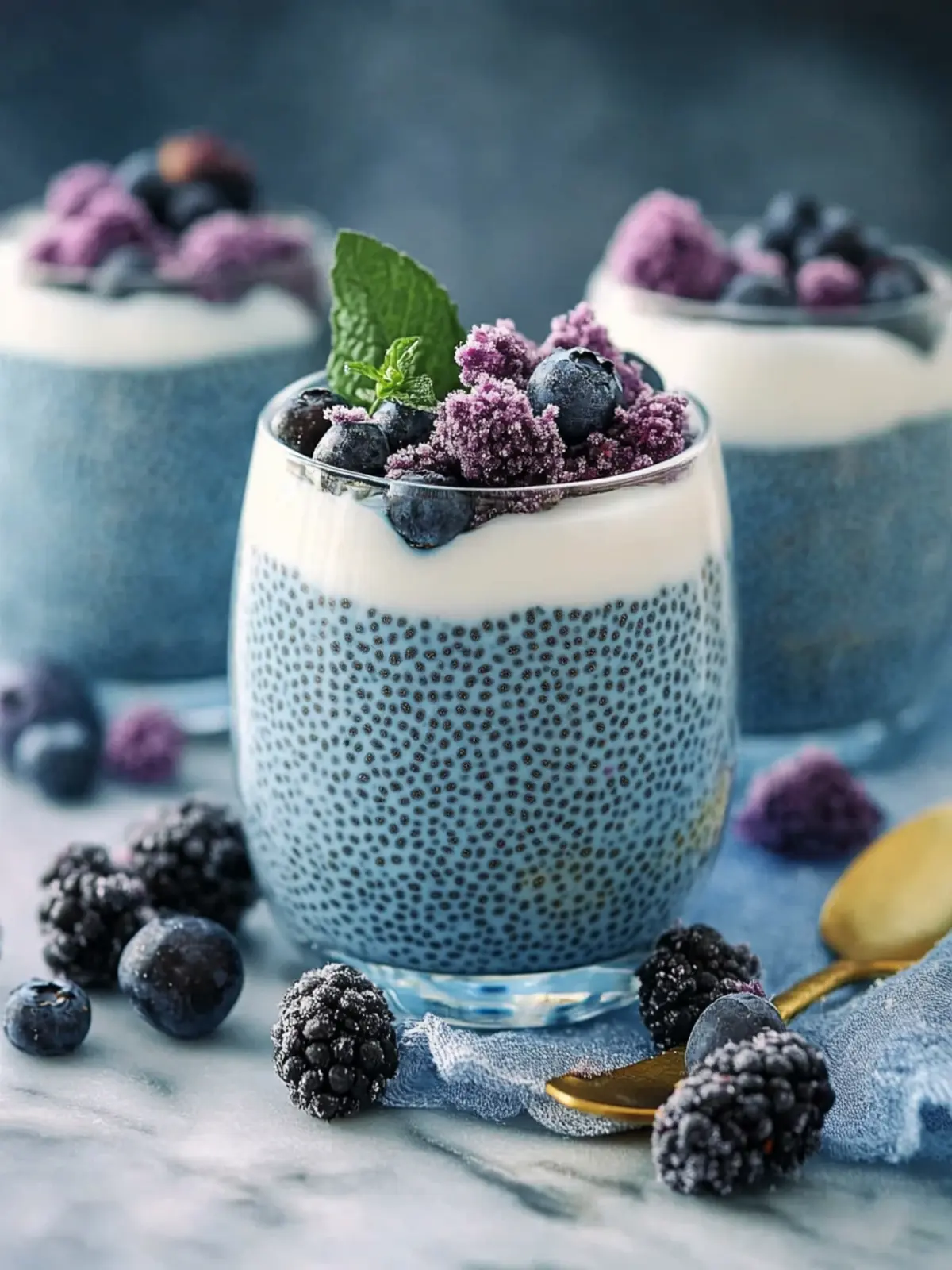Colorful Blue Chia Pudding: A Healthy Vegan Treat 3 Blue Chia Pudding