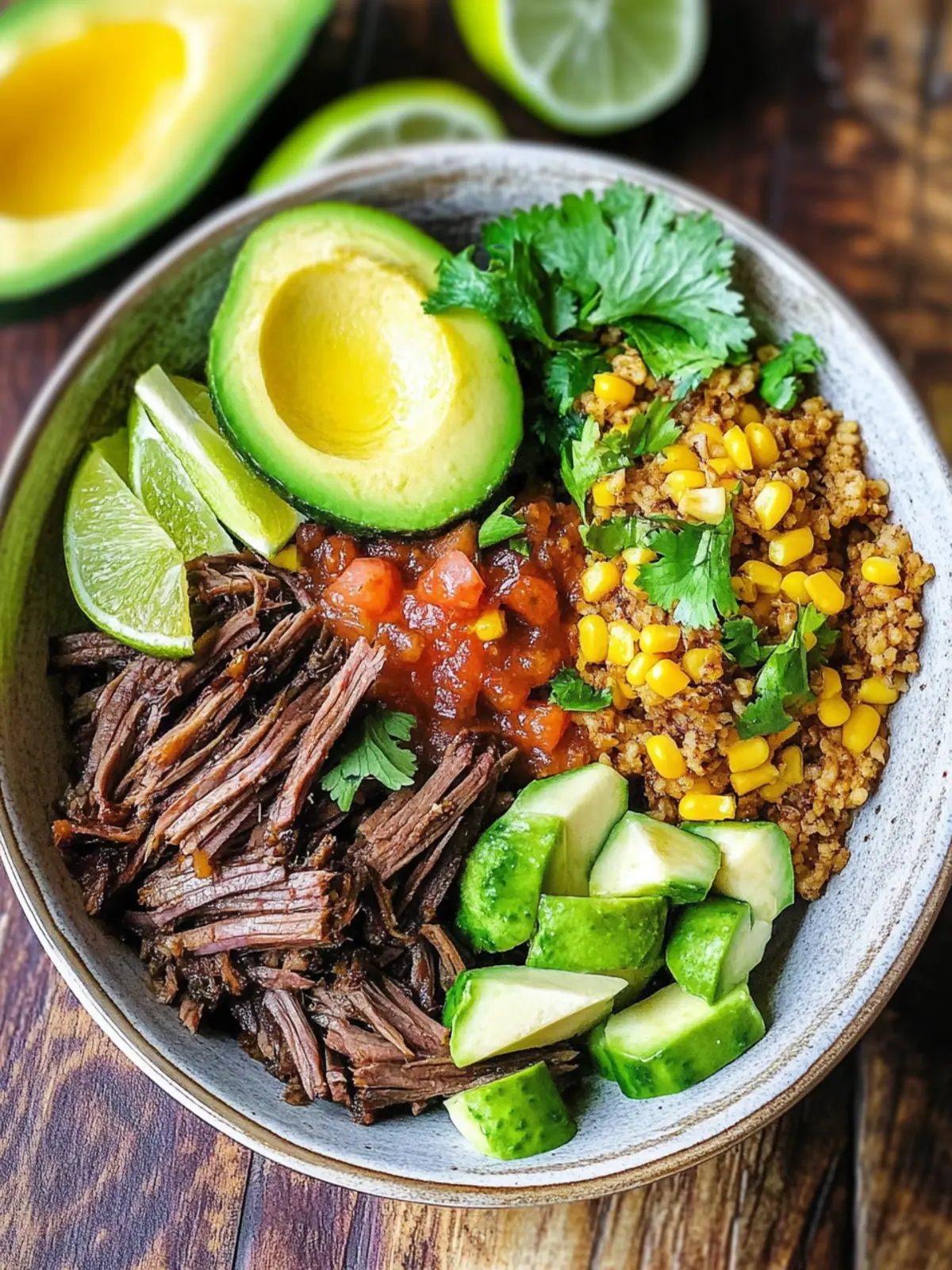 Savory Instant Pot Brisket Taco Bowls for Weeknight Wins 2 Instant Pot Brisket Taco Bowls