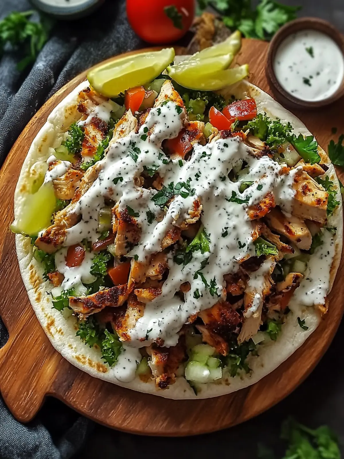 Delicious Chicken Shawarma with Garlic Sauce for Flavor Lovers 5 Delicious Chicken Shawarma with Garlic Sauce