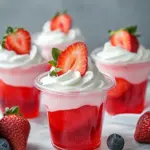 Strawberry Jello Parfaits: A Refreshing No-Bake Delight 6 Strawberry Jello Parfaits