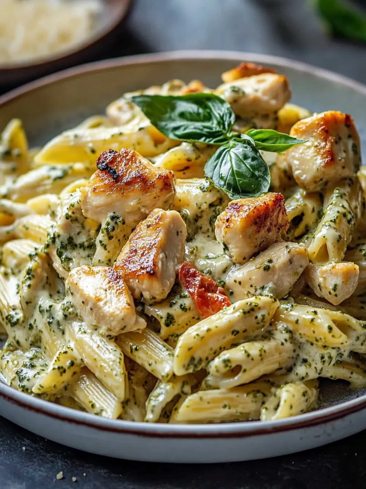 Creamy Pesto Chicken Pasta Bake: Your New Comfort Food Delight 4 Creamy Pesto Chicken Pasta