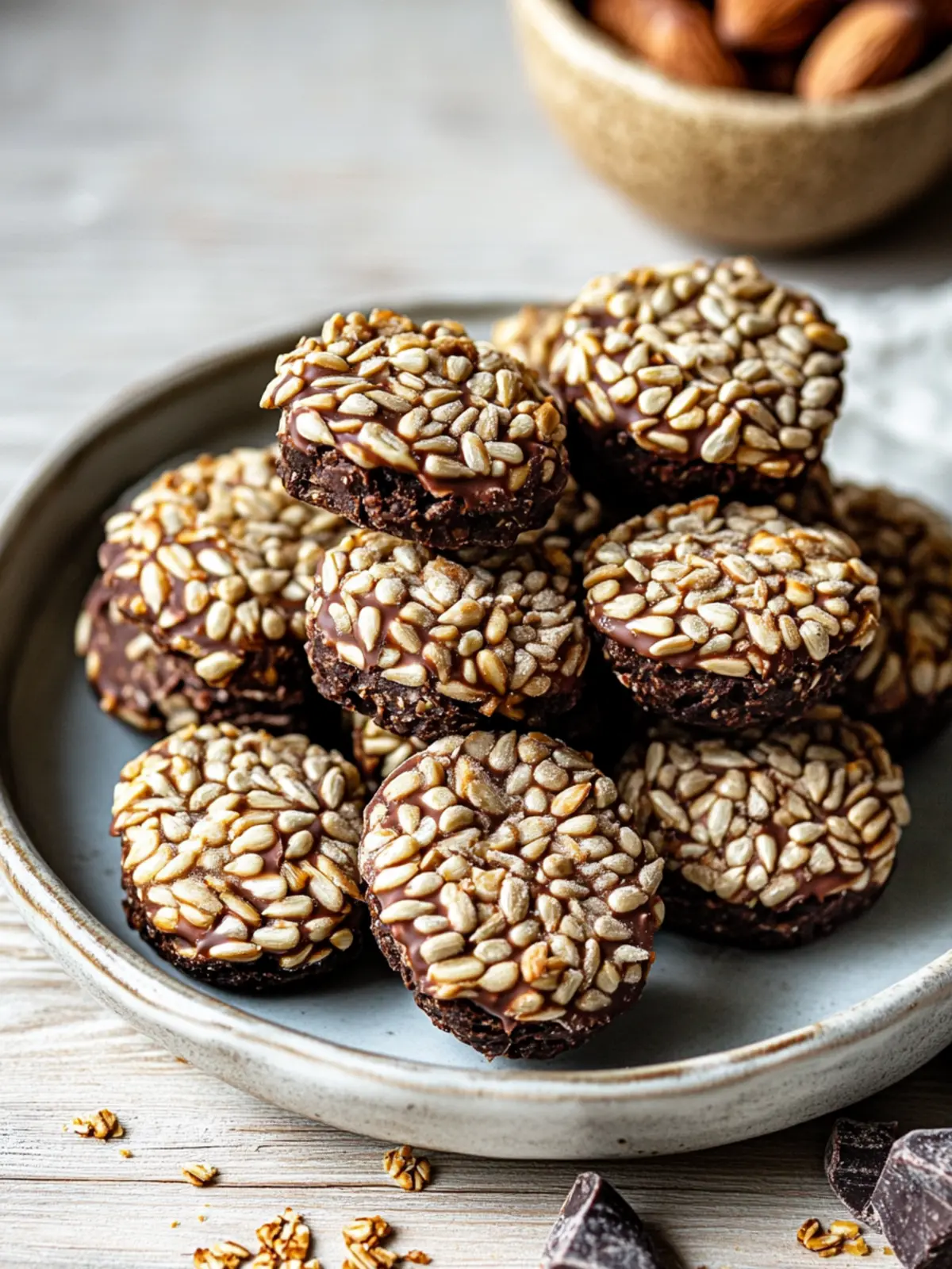 Quick & Tasty 4-Ingredient Sunflower Seed Chocolate Bites 3 4-Ingredient Sunflower Seed Chocolate Bites