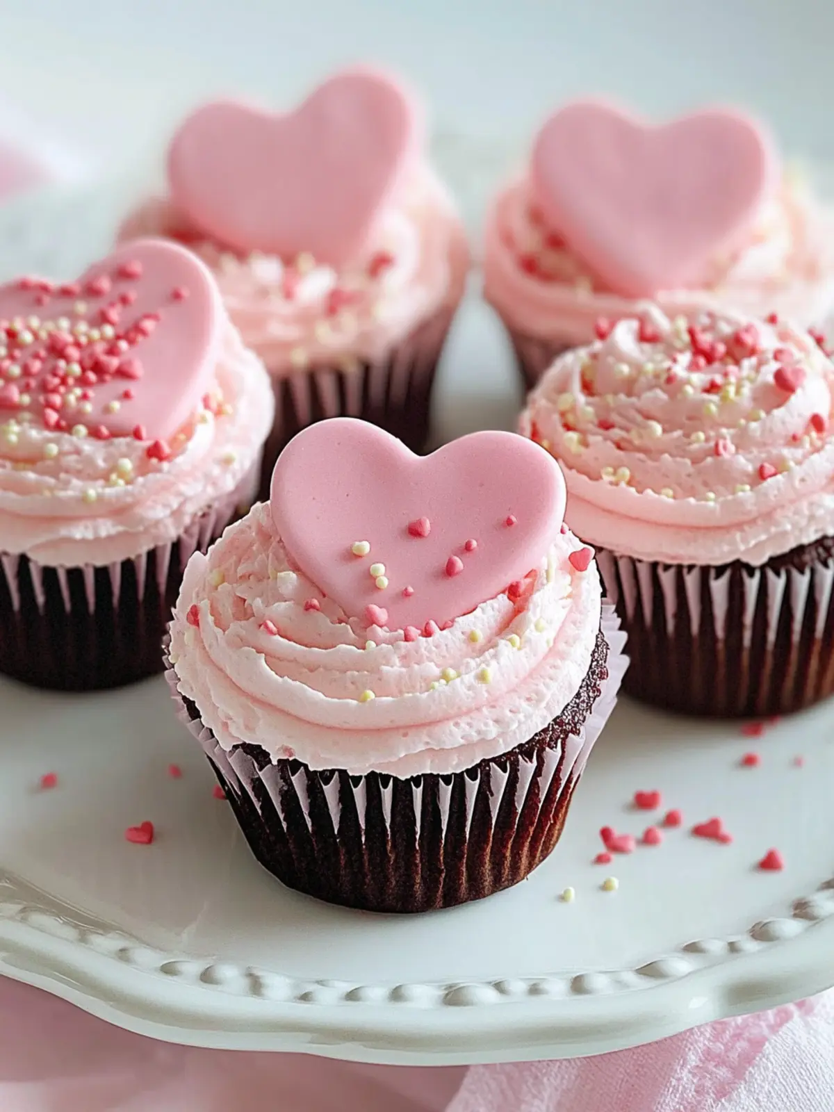 Heart-Shaped Cupcakes Made Easy with Foil Magic 3 Heart-Shaped Cupcakes