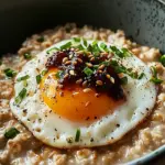 Savory Miso Oatmeal with a Jammy Egg: Cozy Comfort Bowl 10 Savory Miso Oatmeal with a Jammy Egg