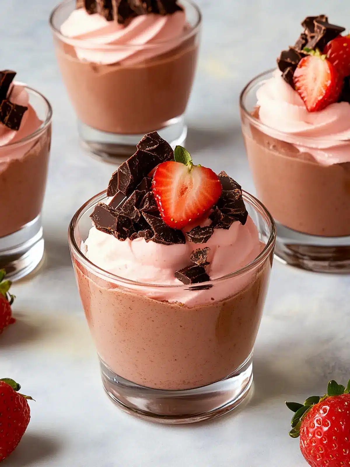 Chocolate-Covered Strawberry Mousse