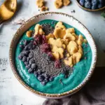 Cookie Monster Blue Spirulina Smoothie Bowl for a Fun Breakfast 7 Cookie Monster Blue Spirulina Smoothie Bowl