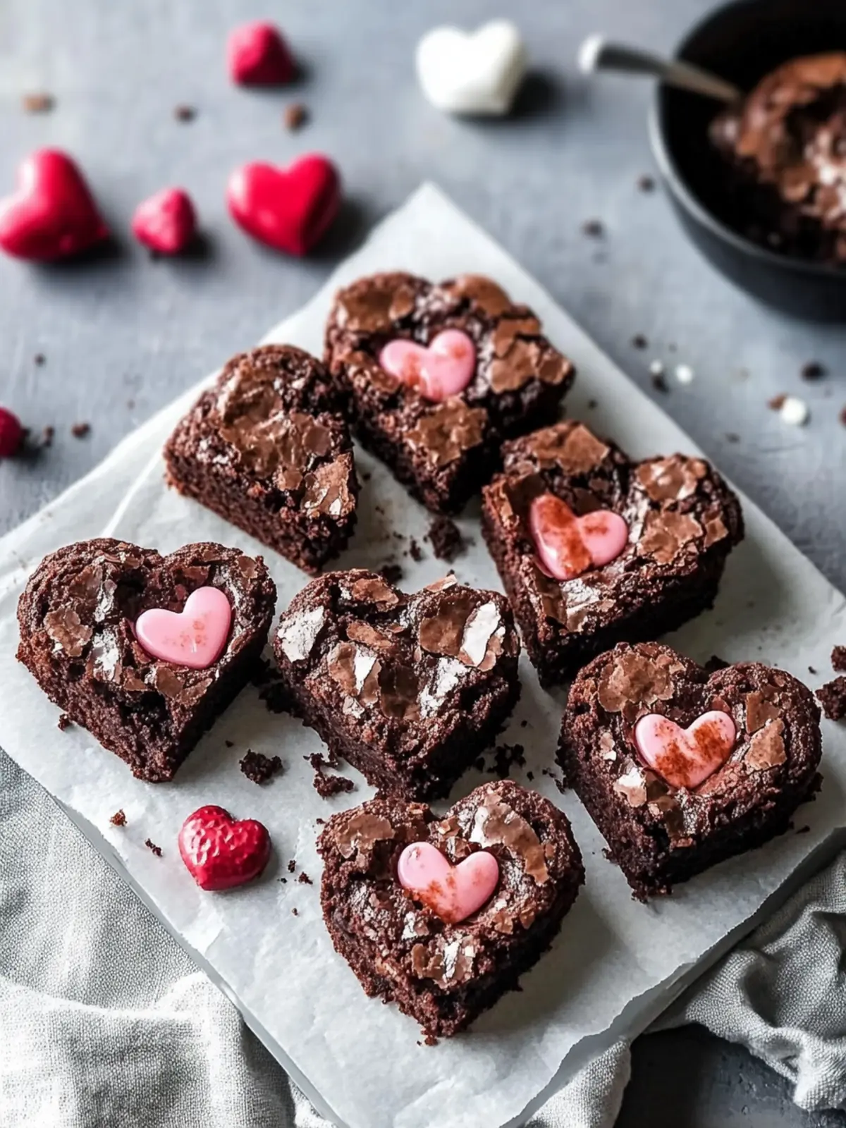Irresistible Heart Shaped Brownies for Your Sweetest Moments 4 Heart Shaped Brownies