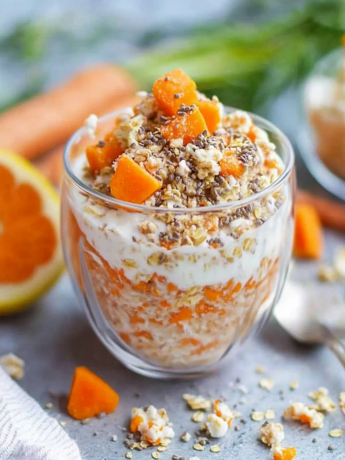 Delicious Carrot Cake Overnight Oats for a Healthy Morning Treat 2 Carrot Cake Overnight Oats