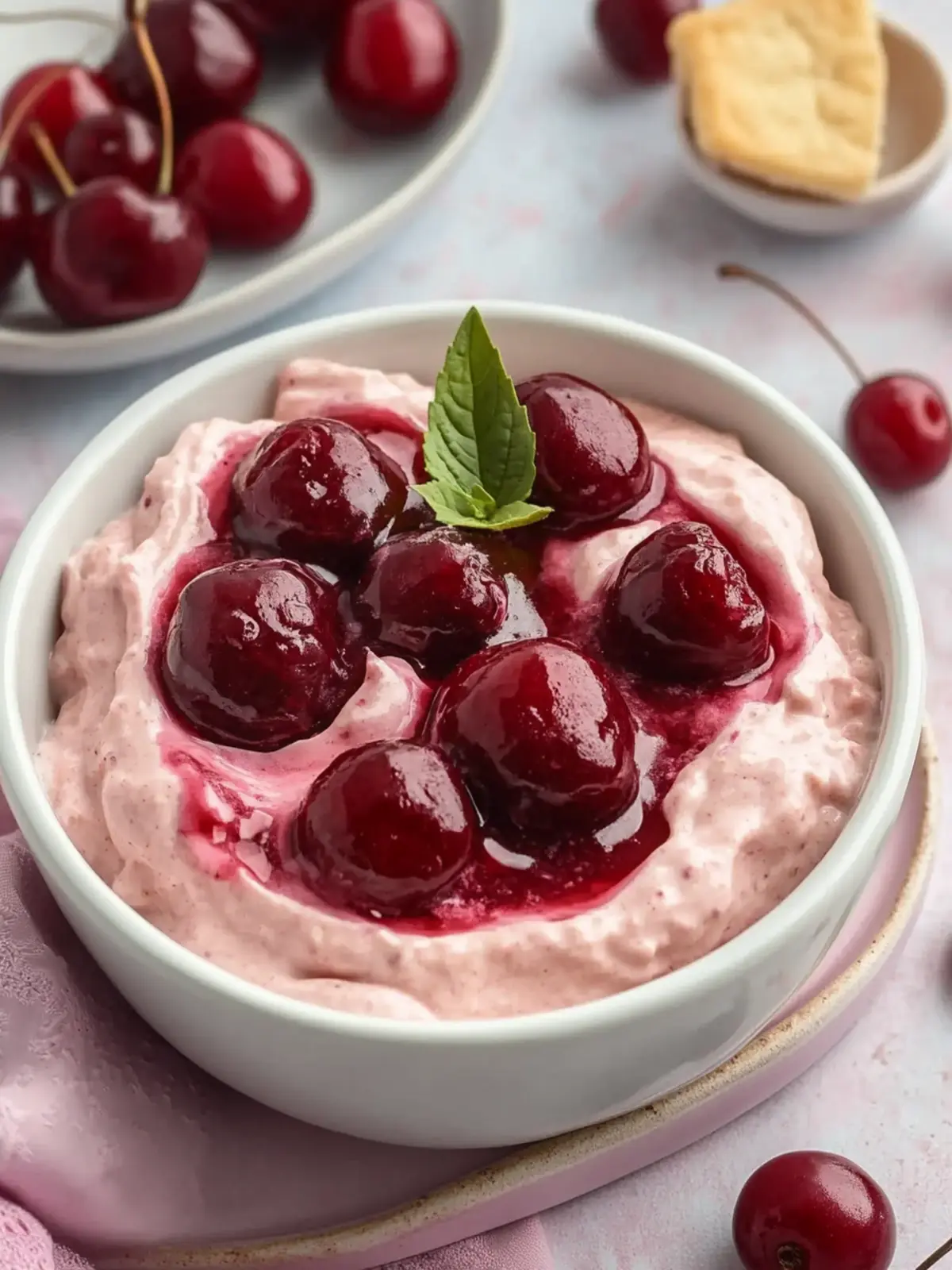 No-Bake Cherry Cheesecake Dip That Everyone Will Love 4 No-Bake Cherry Cheesecake Dip