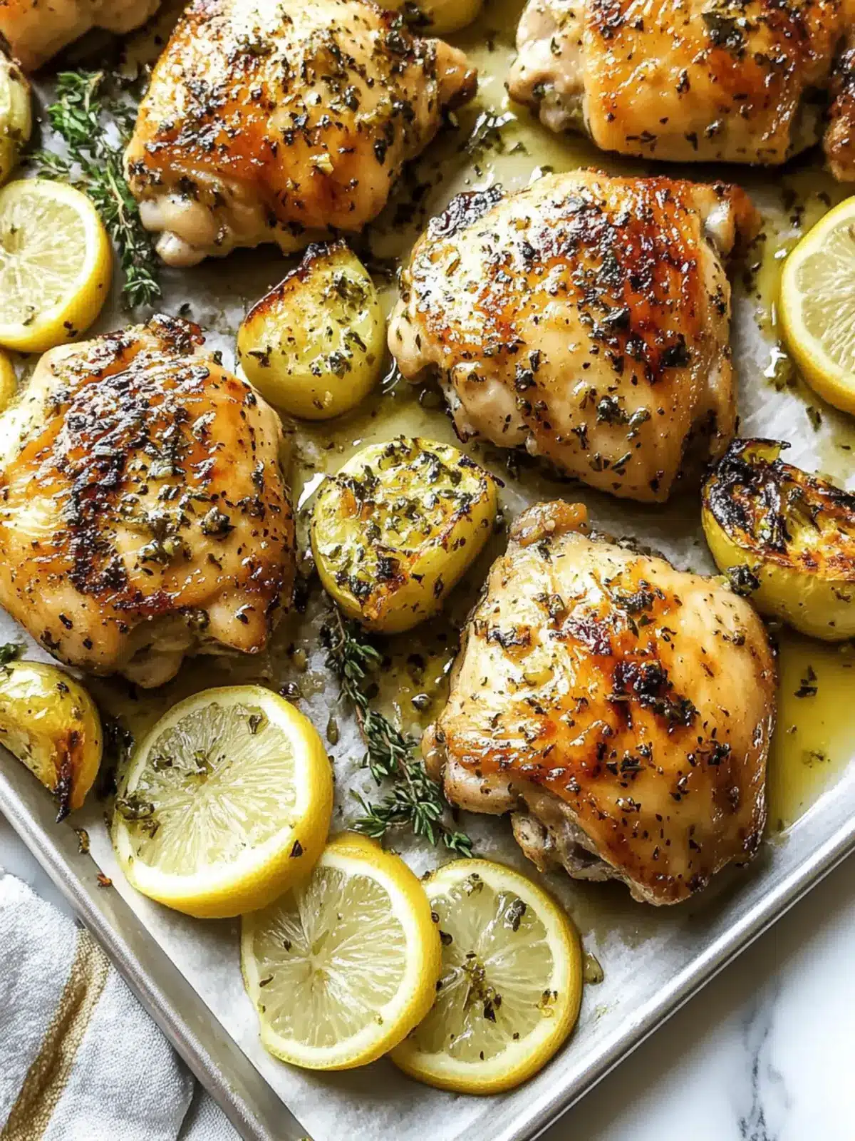 Lemon Garlic Chicken Thighs: Quick, Juicy, and Flavor-Packed! 2 Lemon Garlic Chicken Thighs