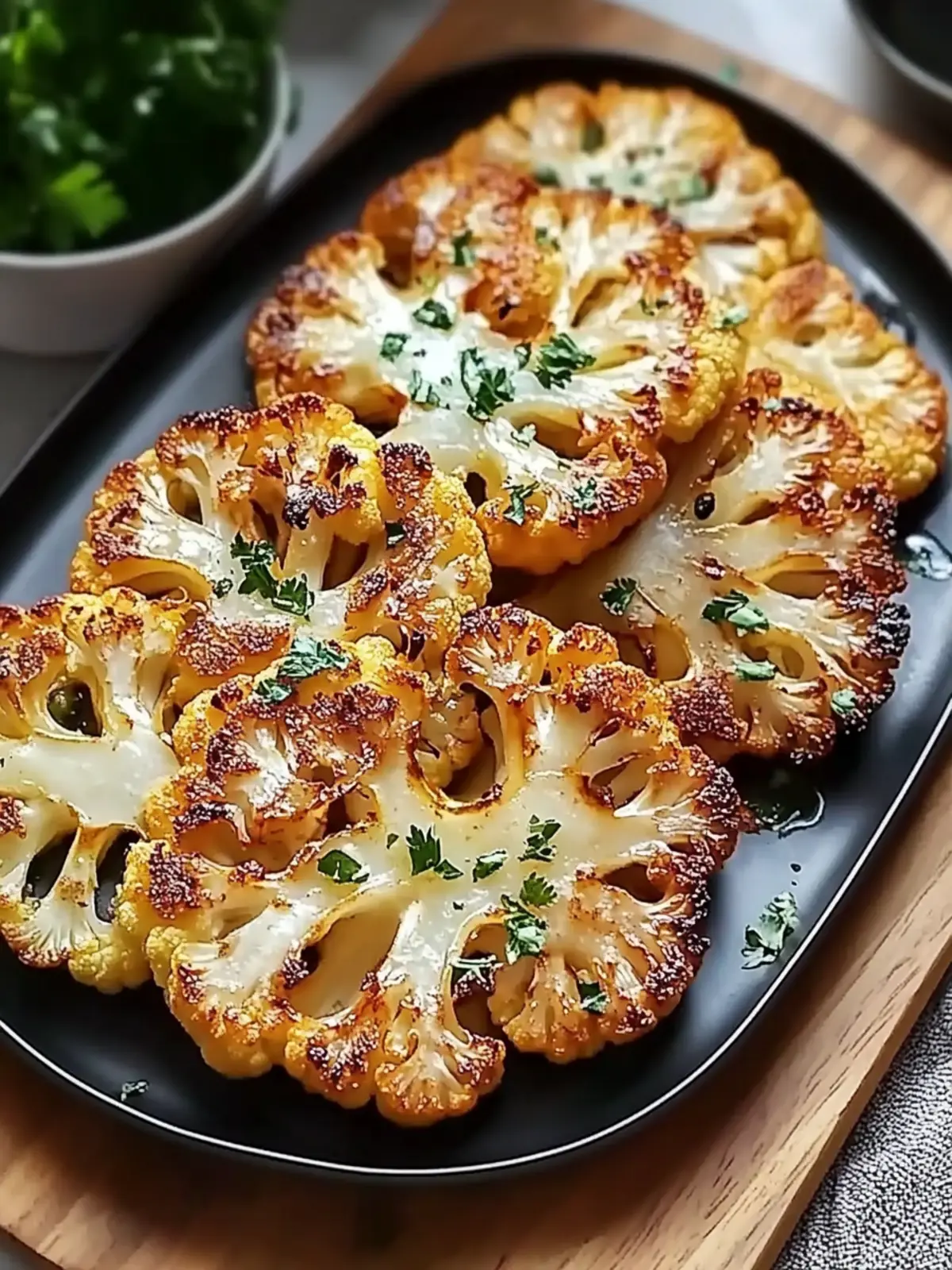 Crispy Baked Cauliflower Steaks You’ll Crave Every Night 4 Crispy Baked Cauliflower Steaks