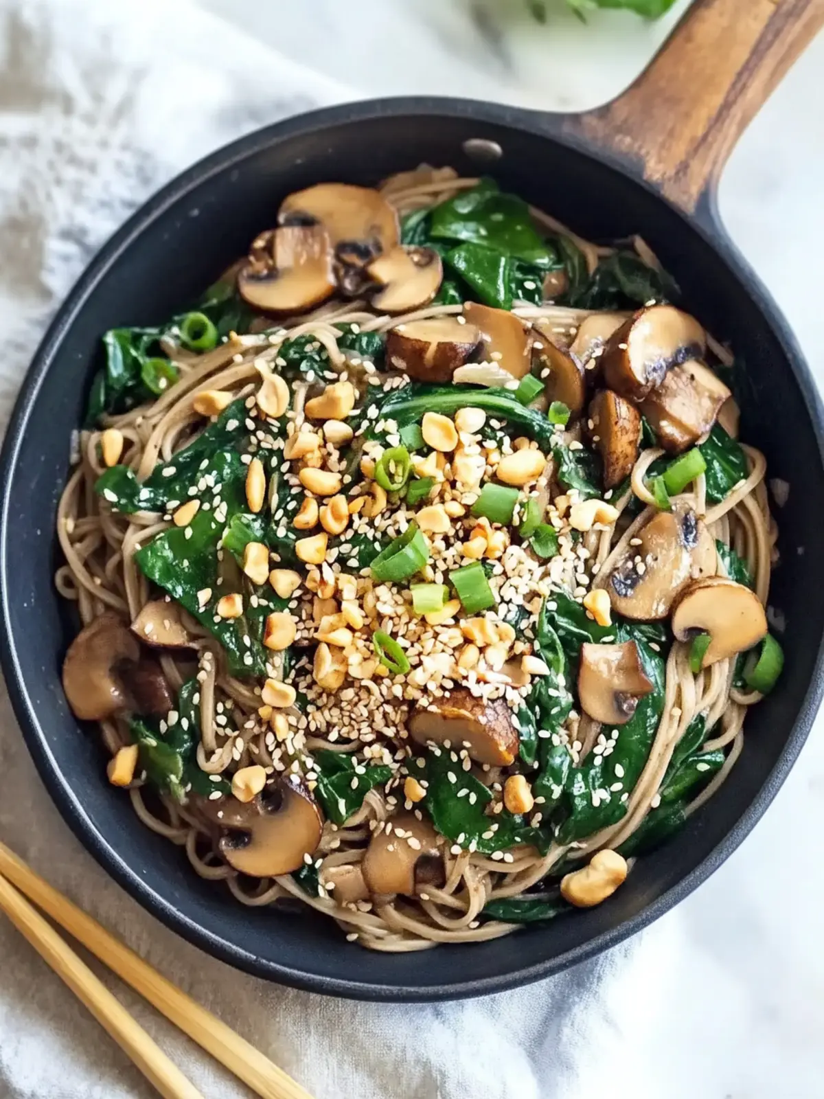Delicious Miso Spinach and Mushroom Soba Noodles Ready in 15 Minutes 3 Miso Spinach and Mushroom Soba Noodles
