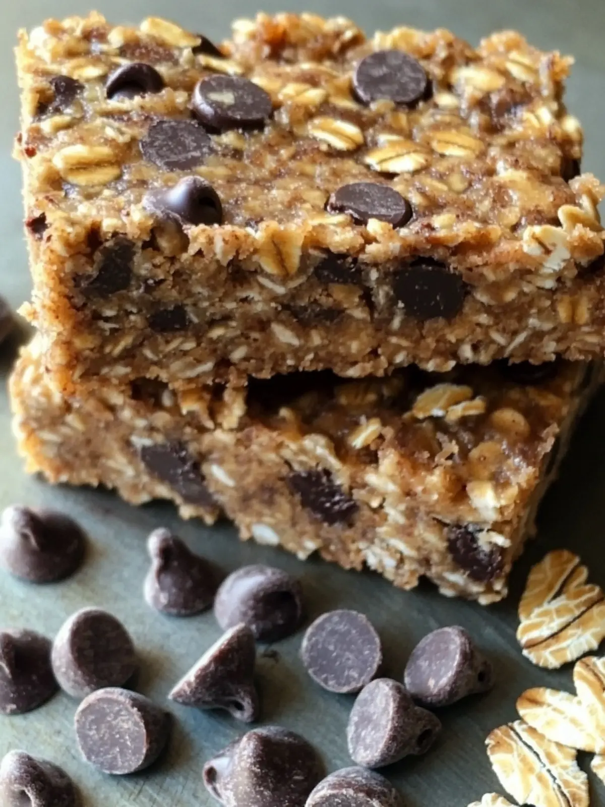 Boost Your Day with Chocolate Chip Flax and Oat Bars 5 Chocolate Chip Flax and Oat Bars