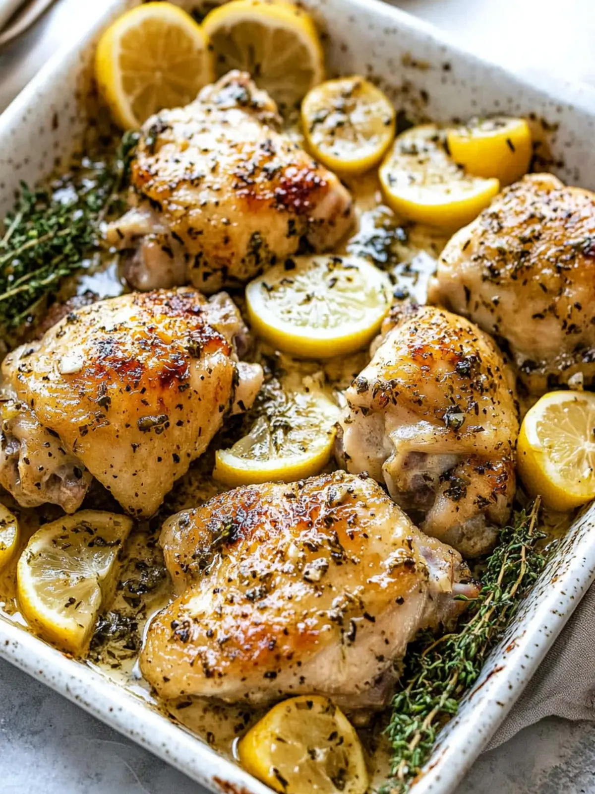 Lemon Garlic Chicken Thighs: Quick, Juicy, and Flavor-Packed! 4 Lemon Garlic Chicken Thighs