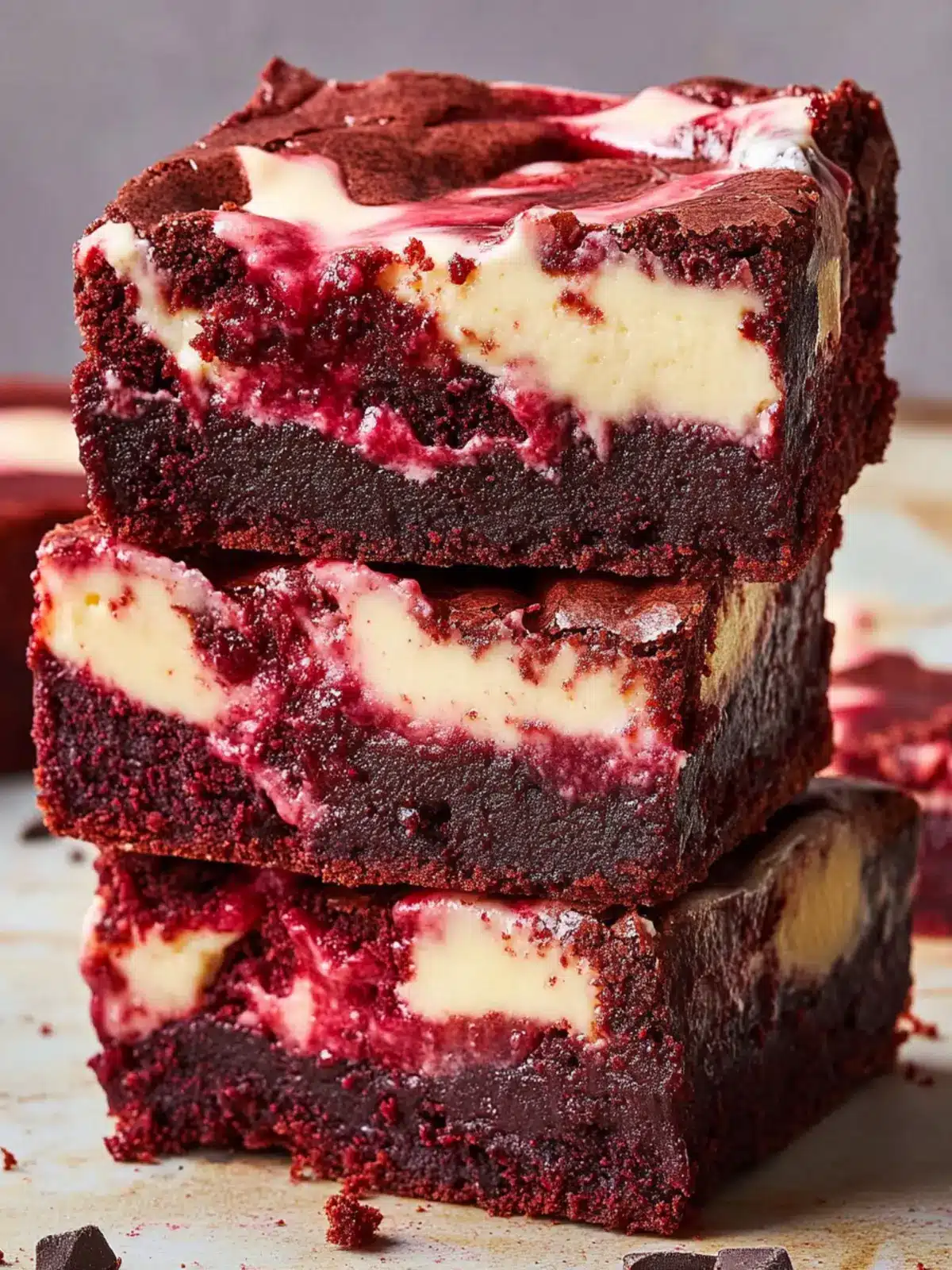 Red Velvet Cheesecake Brownies: Indulge in Pure Bliss 2 Red Velvet Cheesecake Brownies