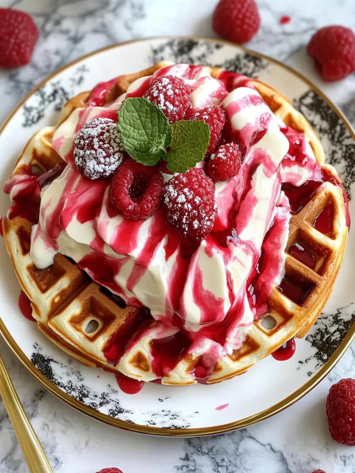 Irresistibly Fluffy Red Velvet Marble Waffles You'll Love 5 Red Velvet Marble Waffles