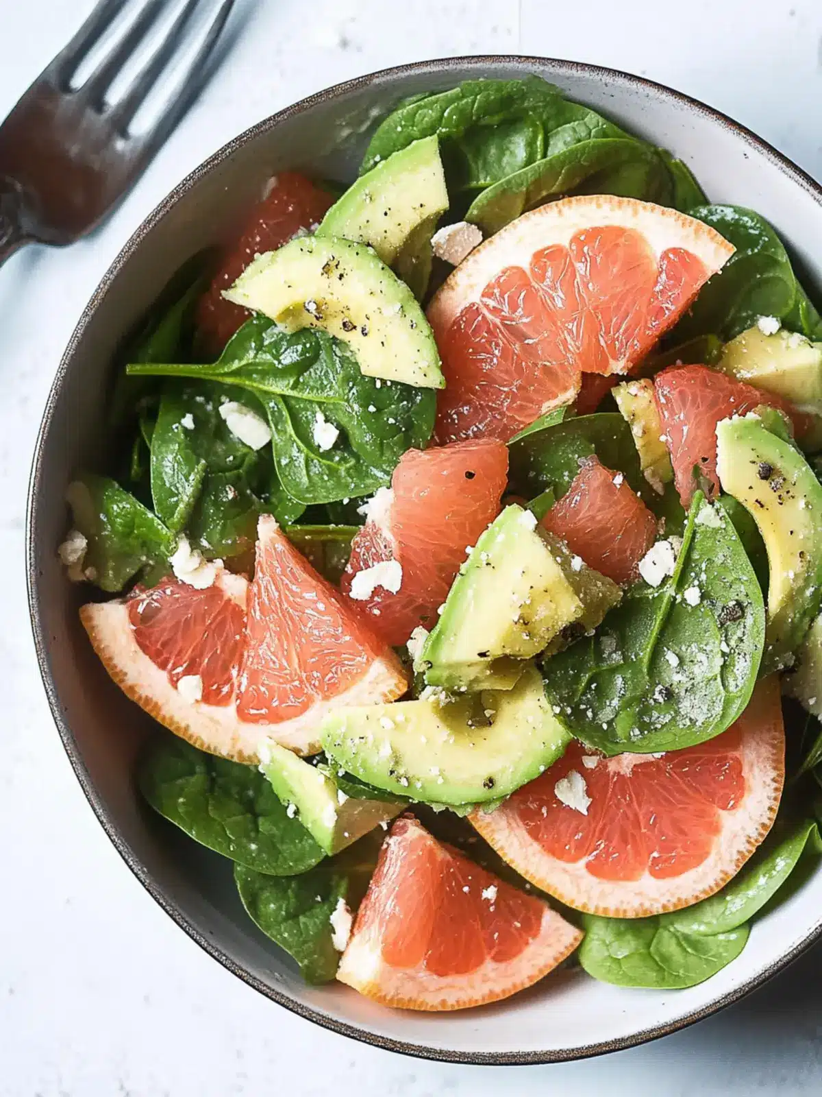 Grapefruit & Avocado Spinach Salad: A Fresh Flavor Boost 3 grapefruit & avocado spinach salad