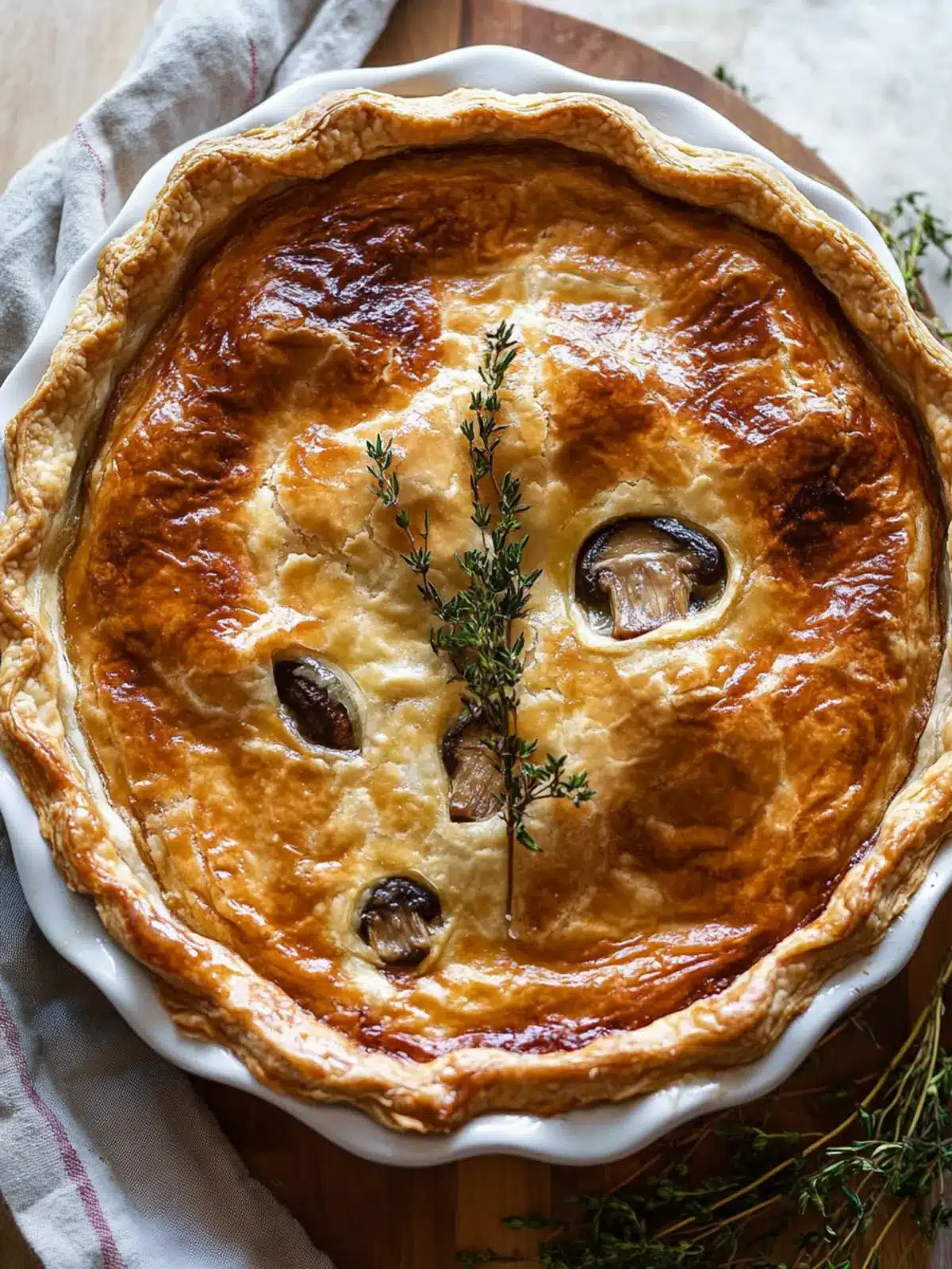 Ultimate French Chicken and Mushroom Pie Tourte Recipe 3 French Chicken And Mushroom Pie (Tourte)