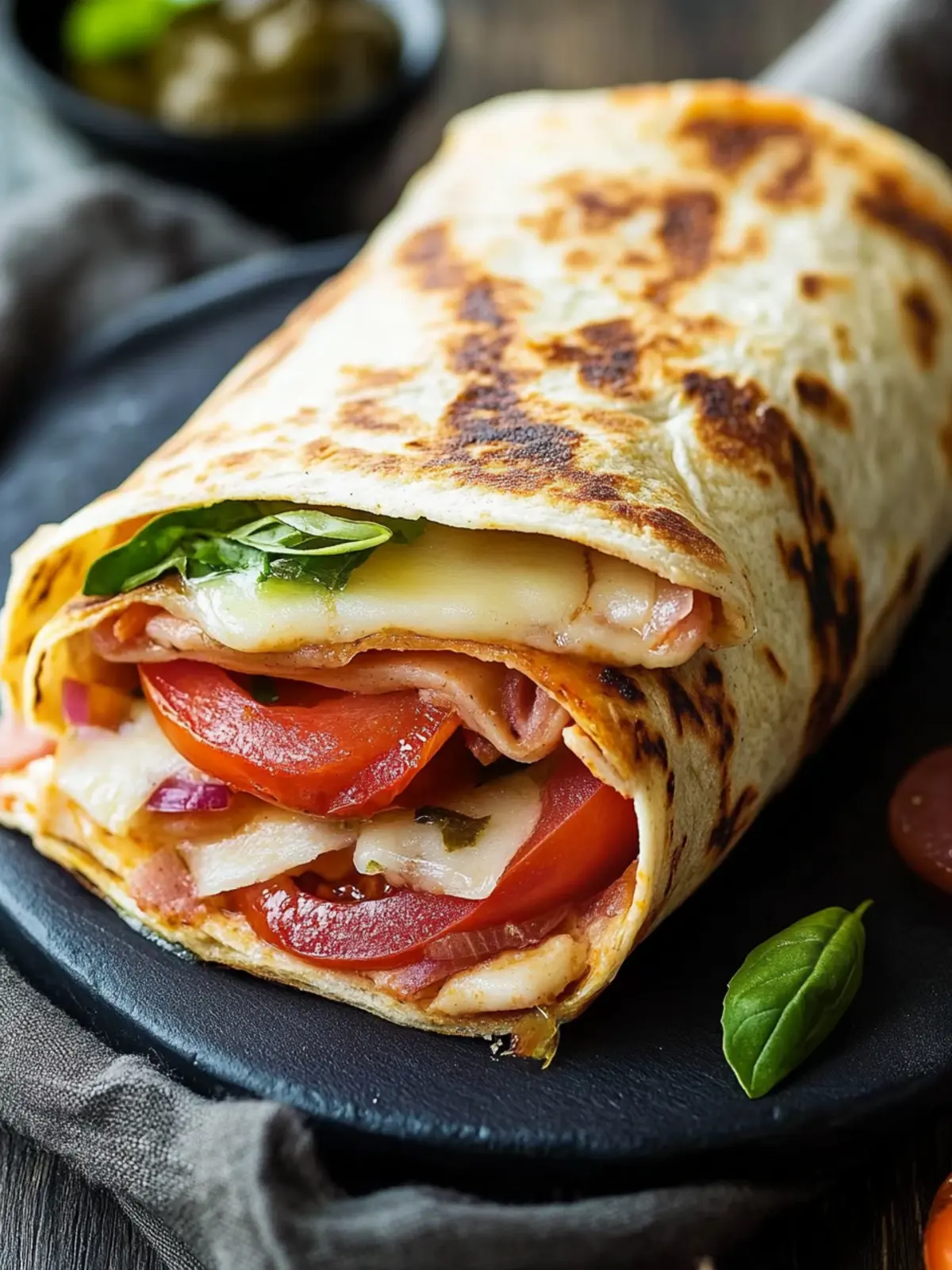 Delicious Low-Carb Italian Sub Wrap for Quick Keto Bliss 2 Low-Carb Italian Sub Wrap (Tortilla Melt Style)