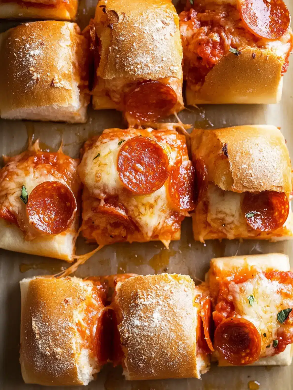 Irresistibly Cheesy Hot Honey Pepperoni Pizza Sliders 3 Hot Honey Pepperoni Pizza Sliders
