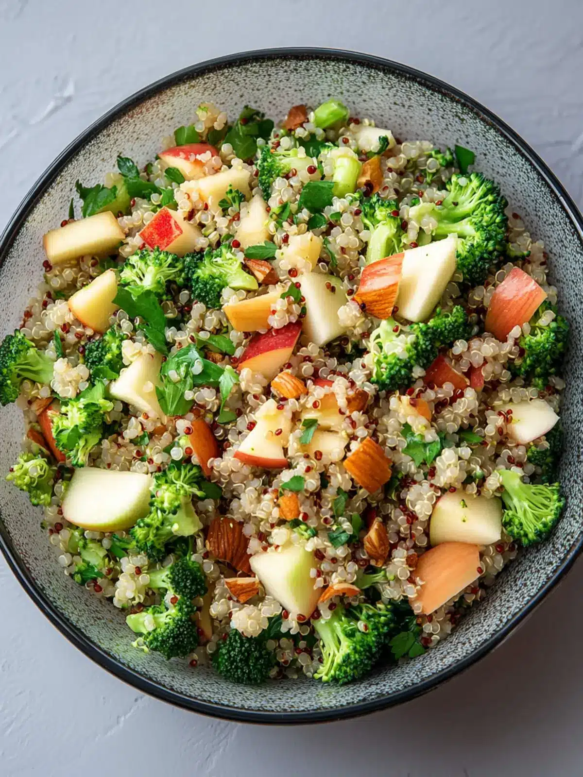 Bright and Crunchy Broccoli Apple Quinoa Salad Recipe 3 Broccoli Apple Quinoa Salad