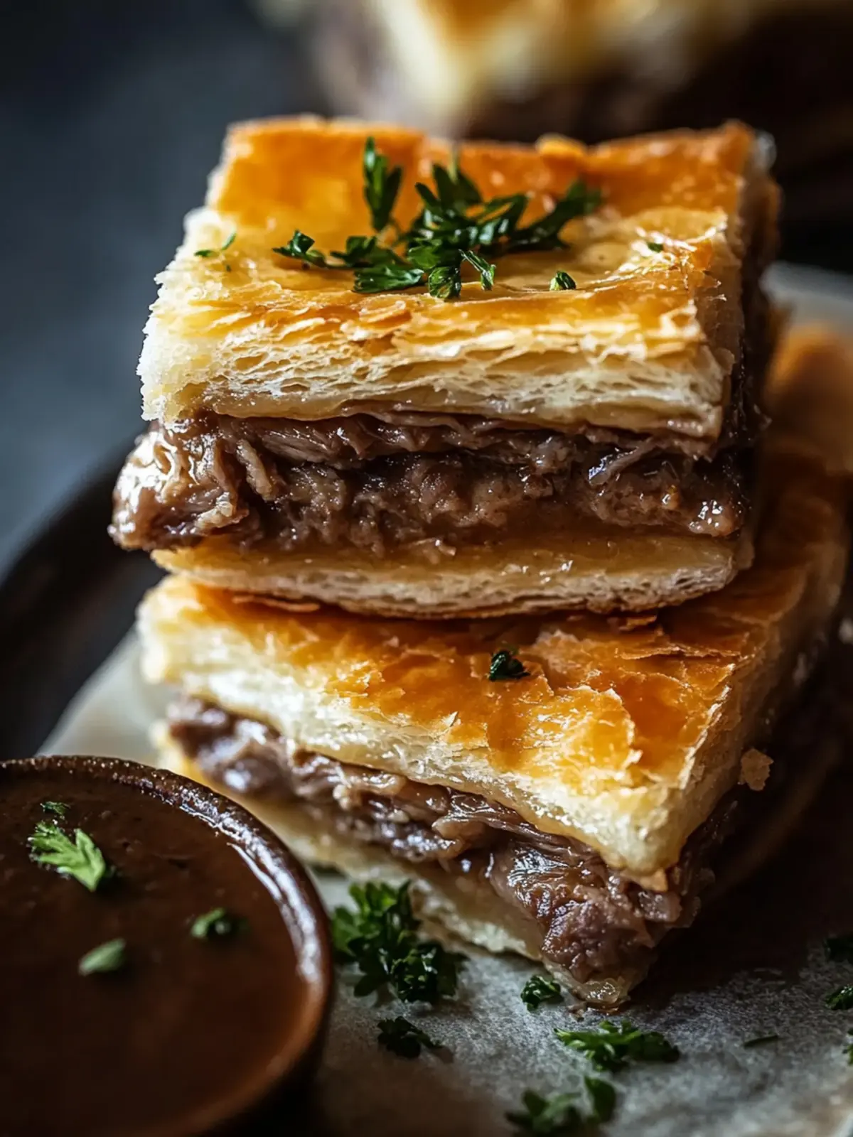 Savory French Dip Squares for Effortless Party Pleasing 4 French Dip Squares