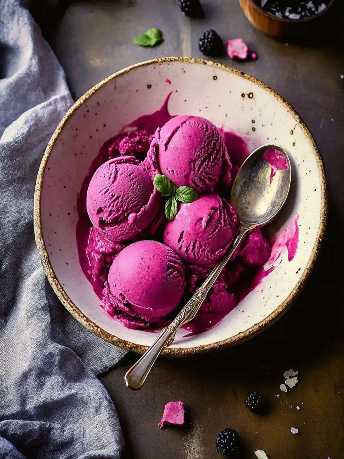 Red Beet Gingerbread Ice Cream - A Festive Twist on Tradition 3 red beet gingerbread ice cream
