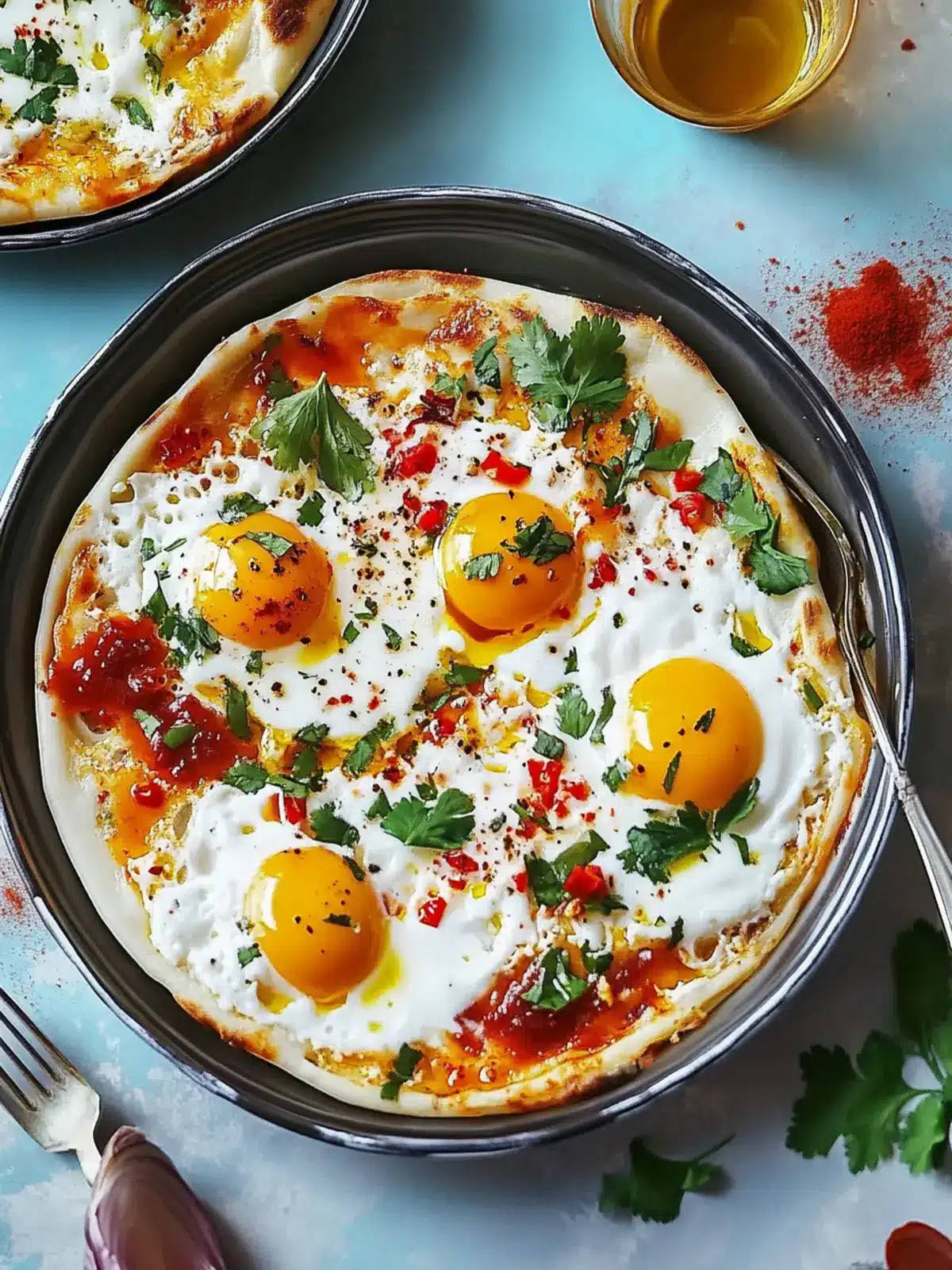 Savor Homemade Çilbir: Irresistibly Creamy Turkish Eggs 3 Çilbir (Turkish Eggs)