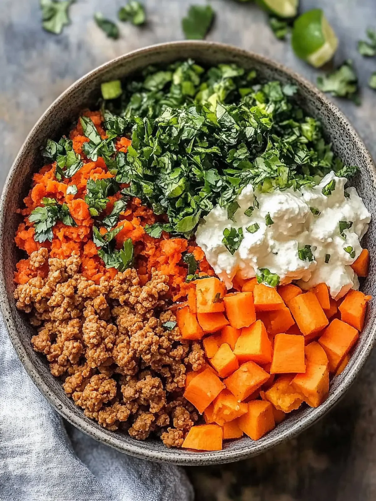 Baked Ground Turkey Sweet Potato Bowl: Your Custom Dinner Bliss 3 Baked Ground Turkey Sweet Potato Bowl