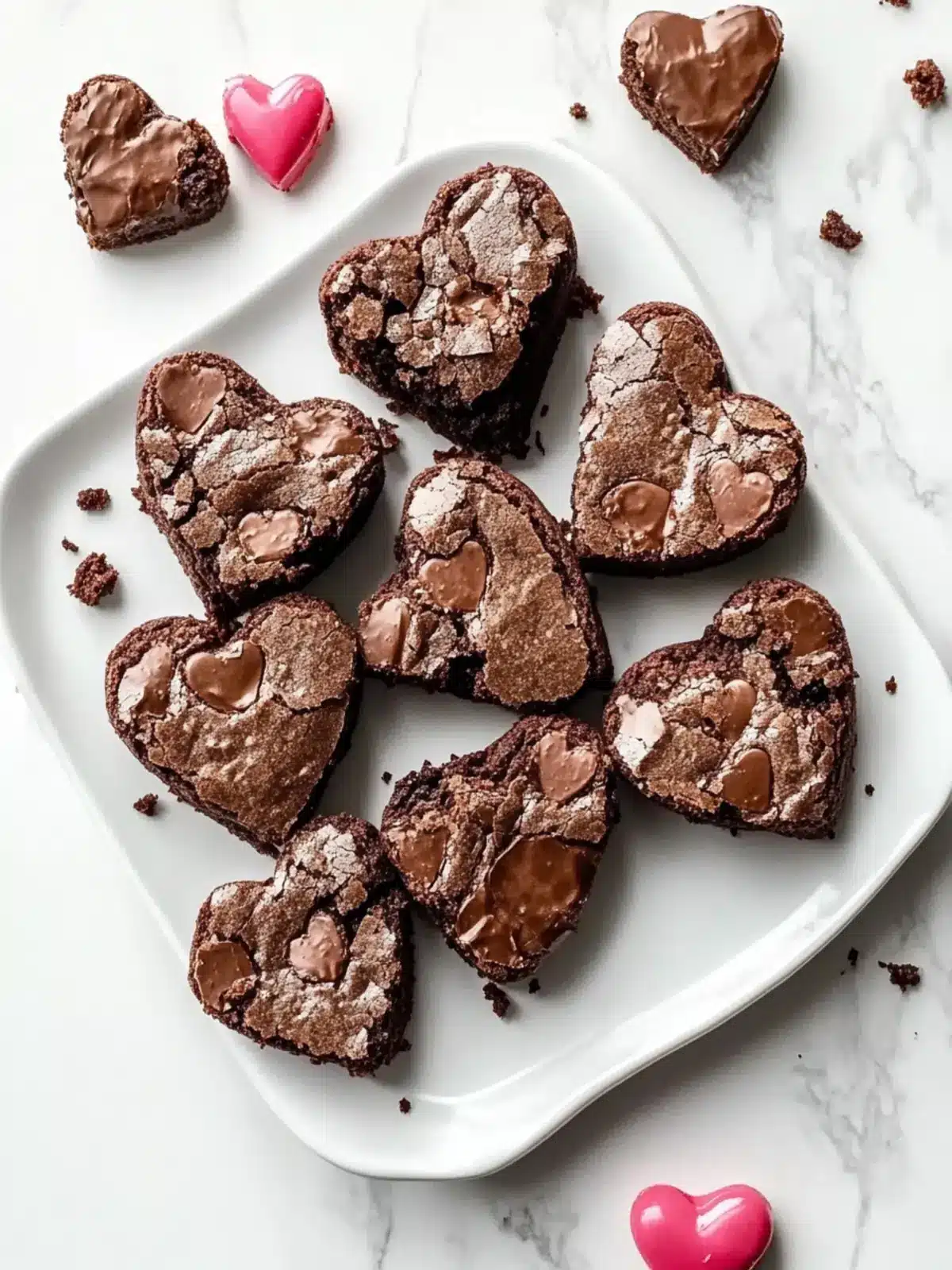Heart Shaped Brownies