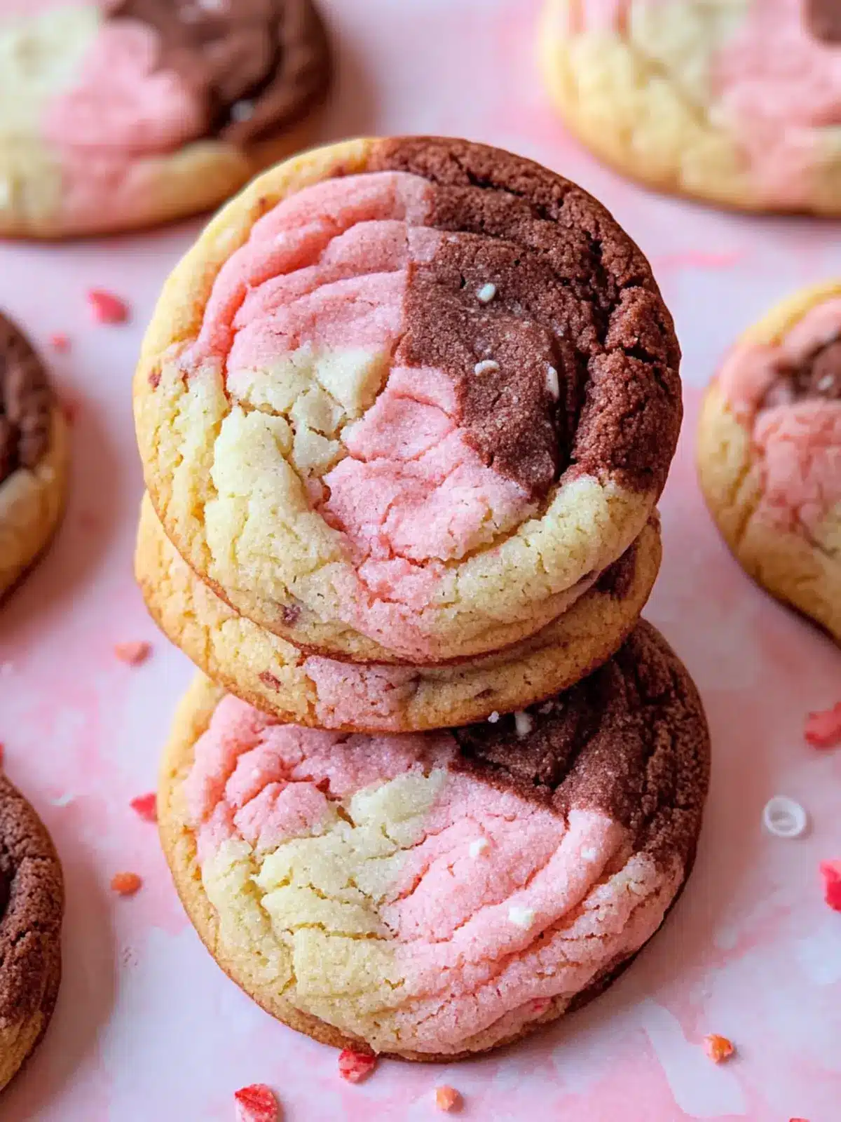 Irresistible Neapolitan Cookies: Sweet Bites of Joy 2 Neapolitan Cookies