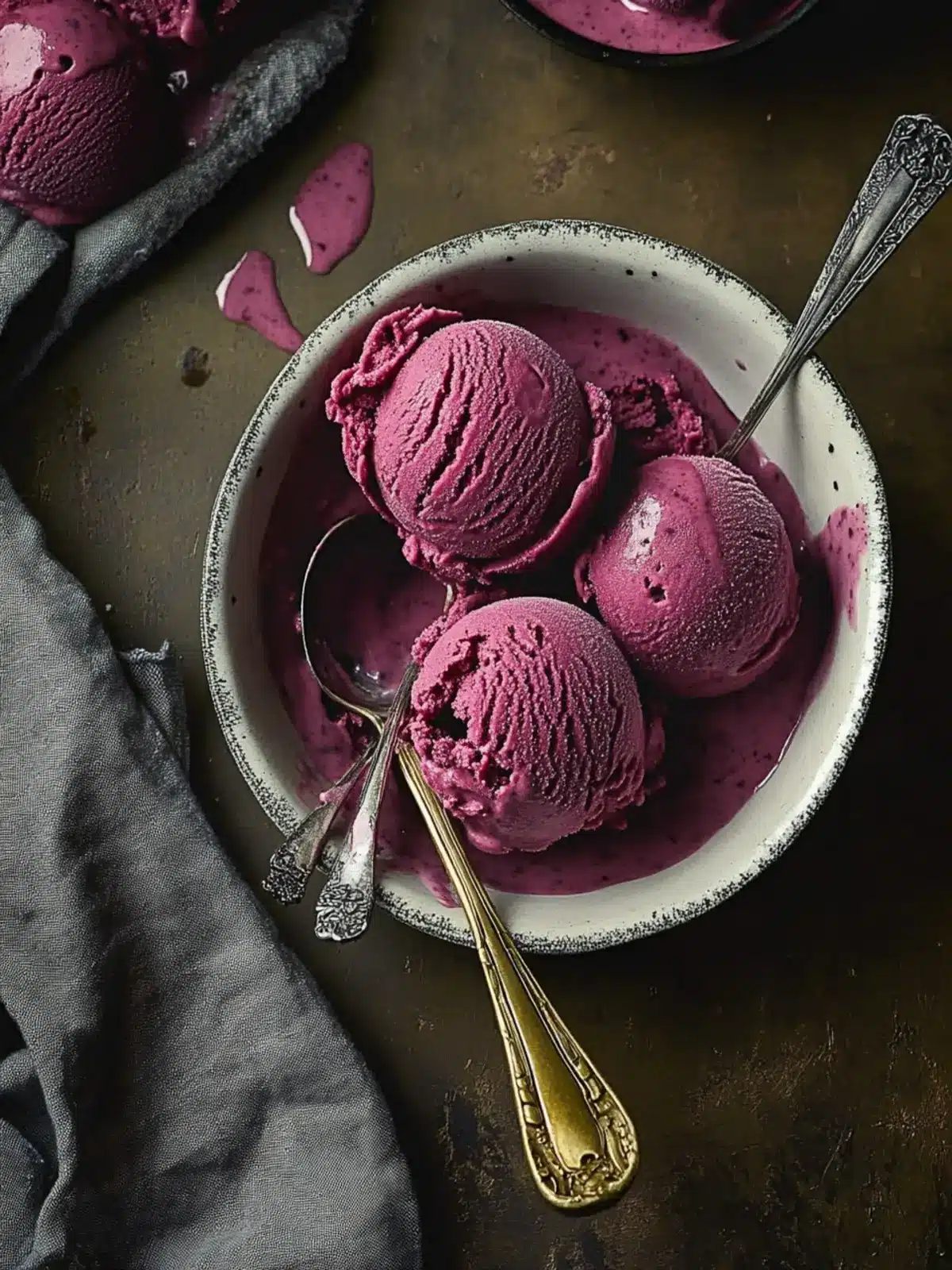 Red Beet Gingerbread Ice Cream - A Festive Twist on Tradition 2 red beet gingerbread ice cream