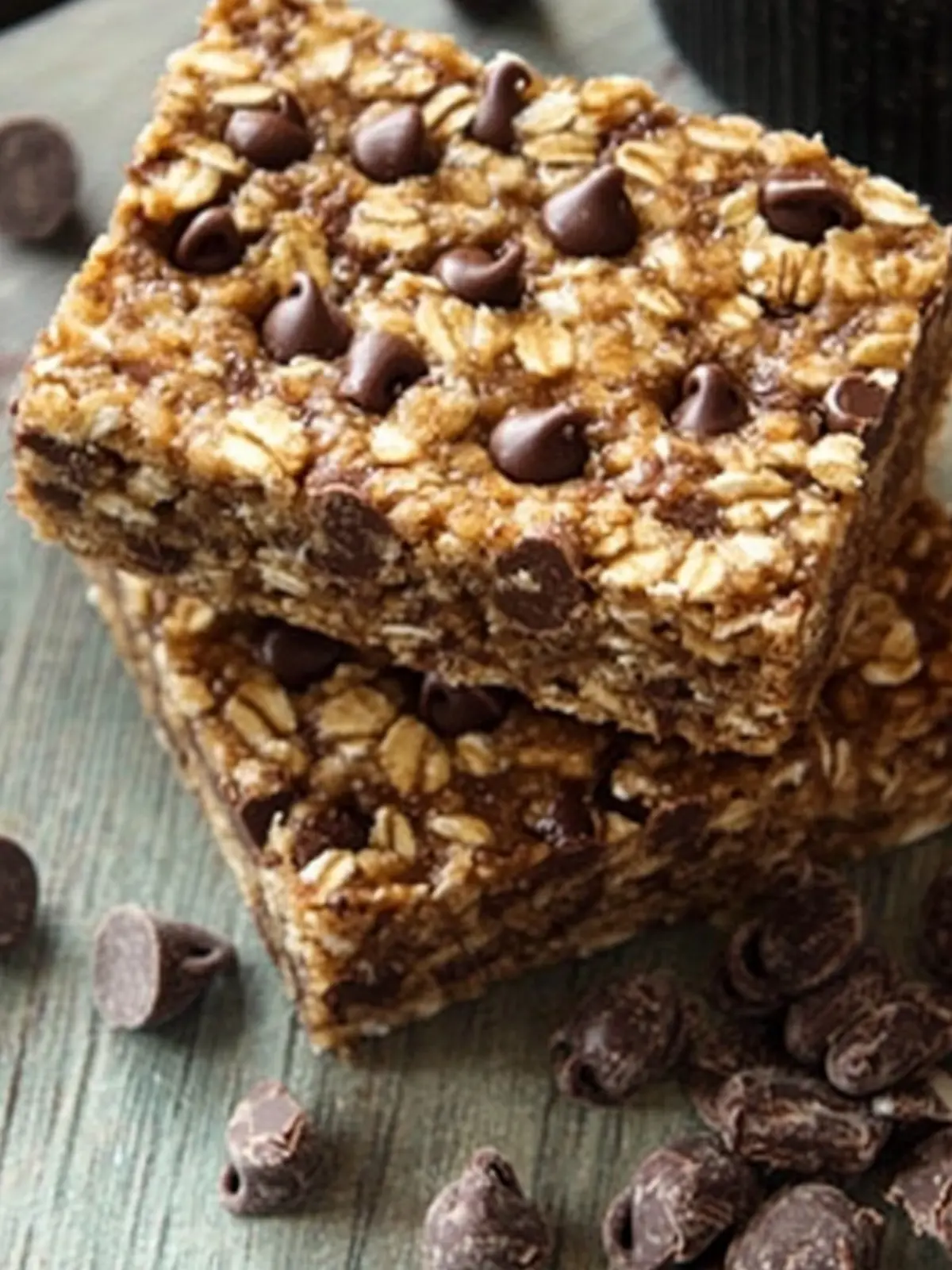 Boost Your Day with Chocolate Chip Flax and Oat Bars 2 Chocolate Chip Flax and Oat Bars