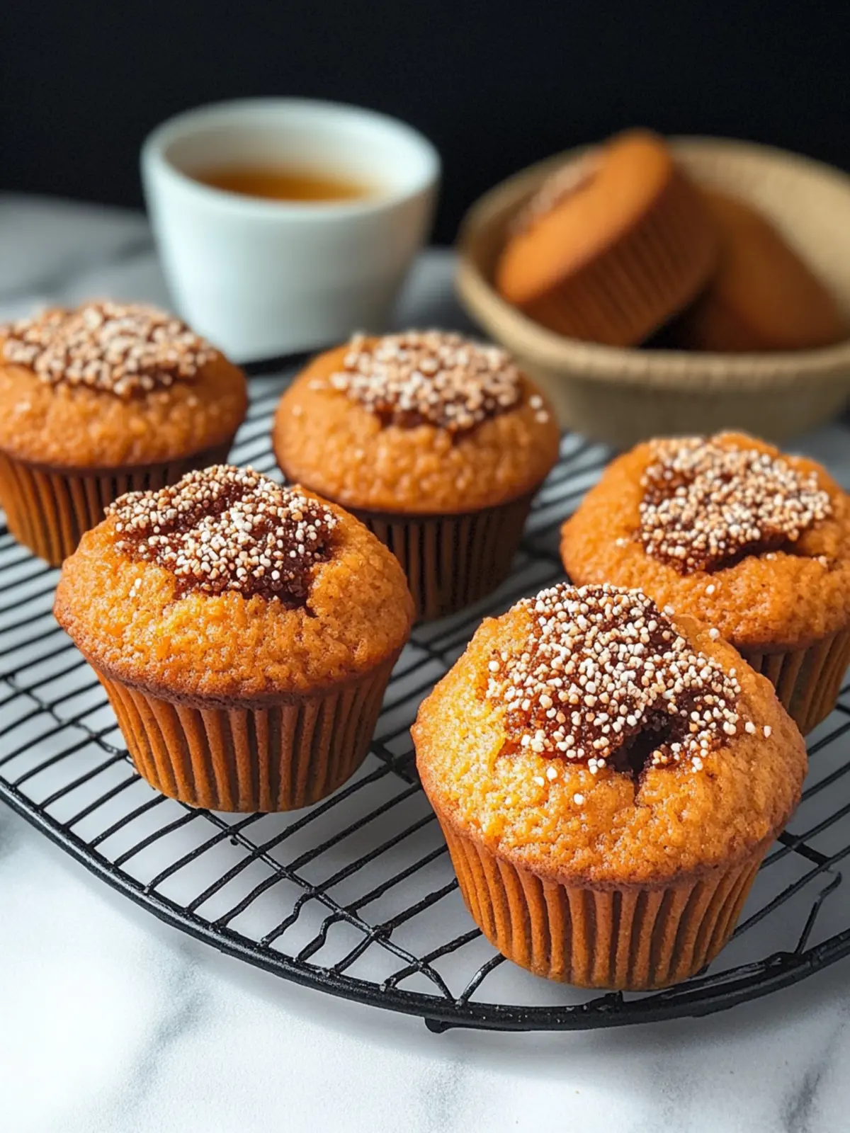 Thai Tea Mochi Muffin