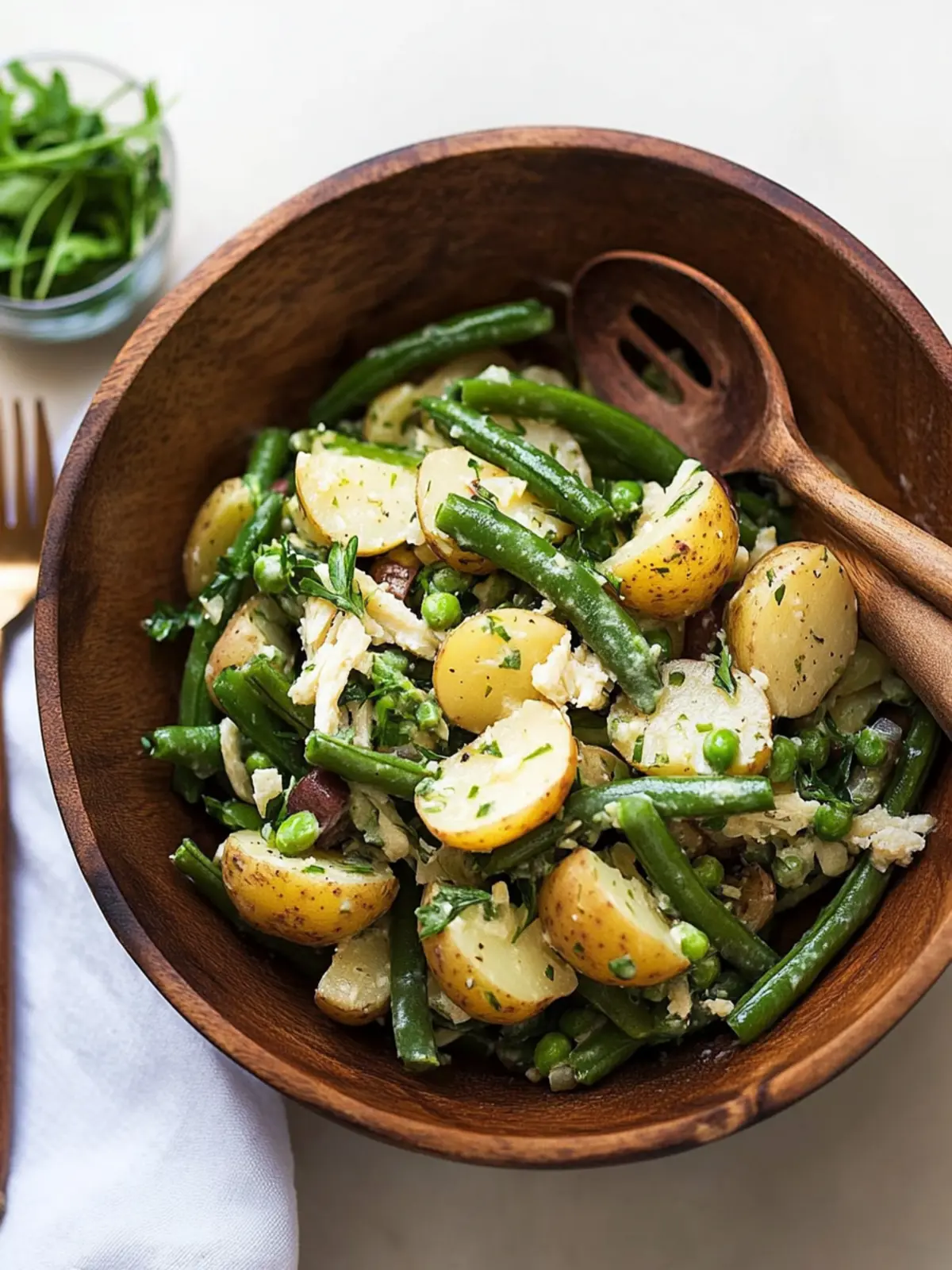 Savory French Potato and Green Bean Salad for Summer Fun 4 French Potato and Green Bean Salad