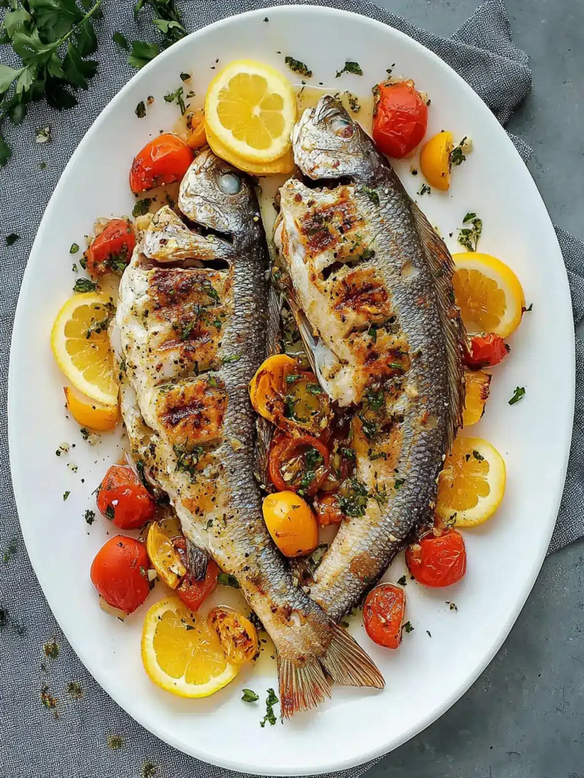 Oven Baked Mediterranean Branzino: Healthy, Flavorful Delight 4 Oven Baked Mediterranean Branzino (Sea-Bass)