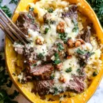 Keto Low Carb Steak Gorgonzola Alfredo Spaghetti Squash Bliss 8 Keto Low Carb Steak Gorgonzola Alfredo Spaghetti Squash