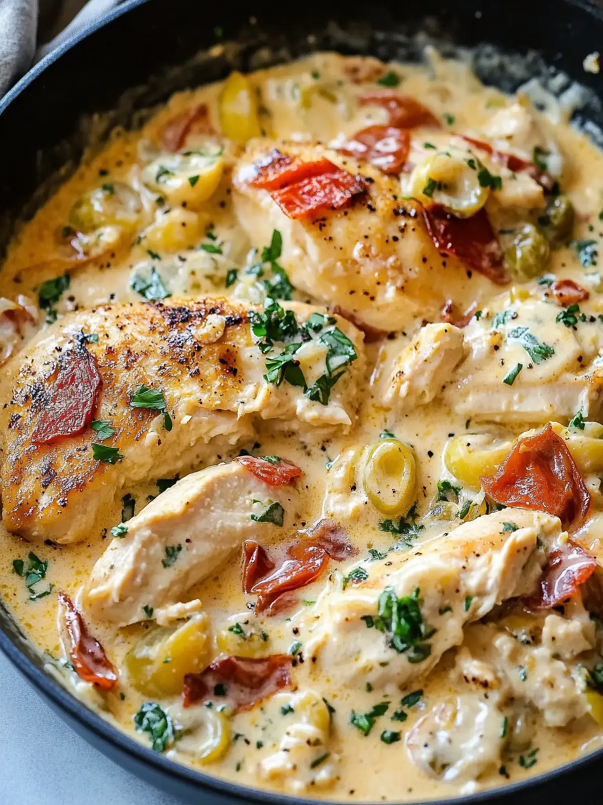 Delicious Creamy Pepperoncini Chicken Skillet in 30 Minutes 4 Creamy Pepperoncini Chicken Skillet
