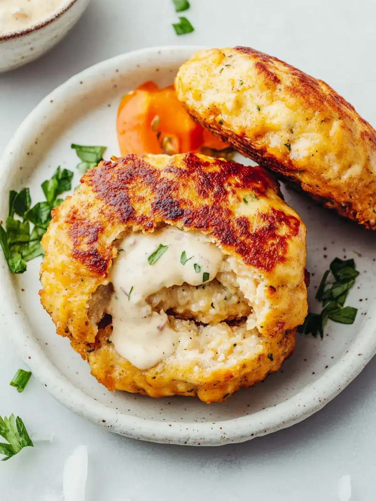 Crispy Salmon Patties with Zesty Dill-Garlic Dip You’ll Love 5 Patties