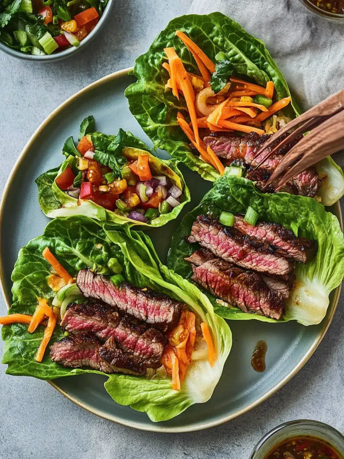 Savor Grilled Steak Lettuce Wraps for a Quick Healthy Dinner 5 Grilled Steak Lettuce Wraps