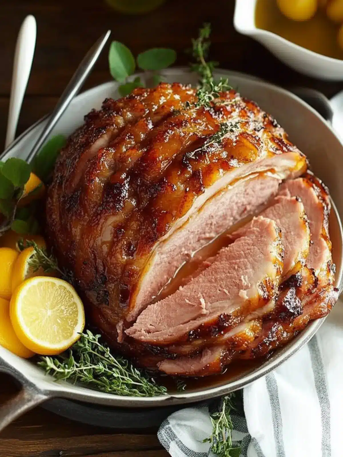 Sweet and Savory Easter Ham with Brown Sugar Glaze 2 Easter Ham